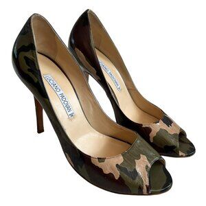 Luciano Padovan camo high heels